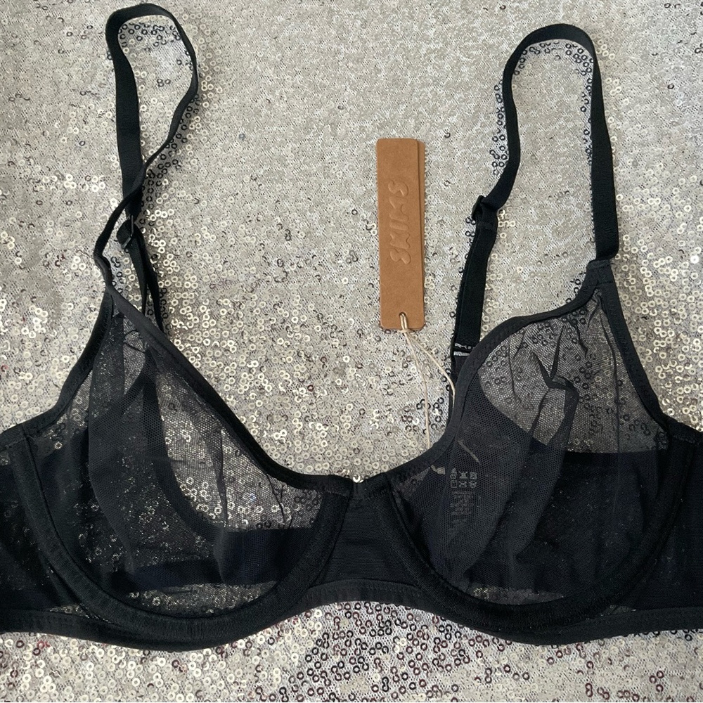 Skims Ultra Fine Mesh Underwire Scoop Bra